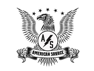 American Savage logo design by DreamLogoDesign