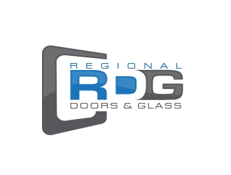 Regional Doors & Glass logo design by MarkindDesign