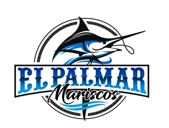 Mariscos El Palmar logo design by DreamLogoDesign