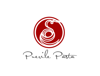 Puerile Pasta logo design by ROSHTEIN