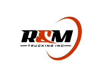 R&M Trucking Inc logo design by IrvanB
