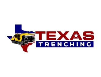 Texas Trenching  logo design by jaize