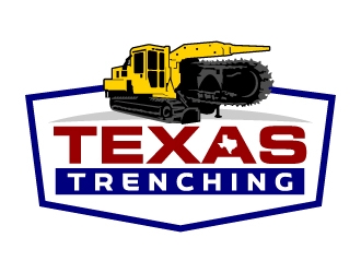 Texas Trenching  logo design by jaize