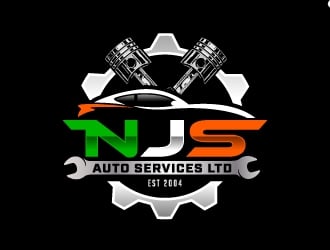 NJS Auto Services Ltd logo design by jaize