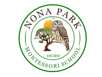 Nona Park Montessori School logo design by AYATA