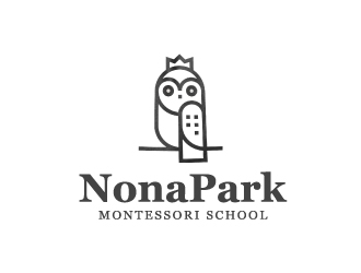 Nona Park Montessori School logo design by nehel