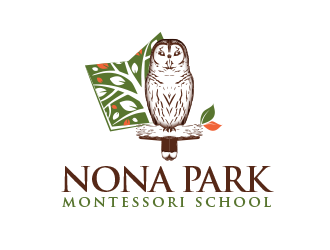 Nona Park Montessori School logo design by BeDesign