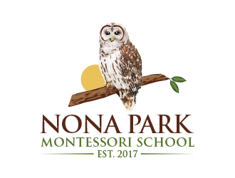Nona Park Montessori School logo design by BeDesign