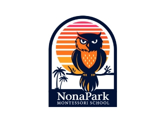 Nona Park Montessori School logo design by nehel