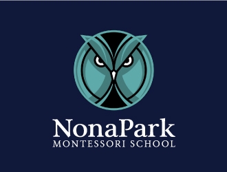 Nona Park Montessori School logo design by nehel