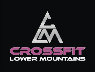 Crossfit lower mountains logo design by rizuki
