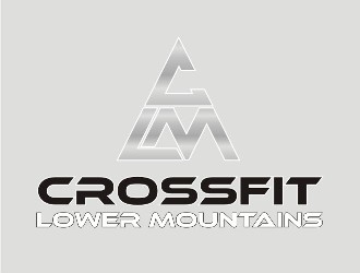 Crossfit lower mountains logo design by rizuki