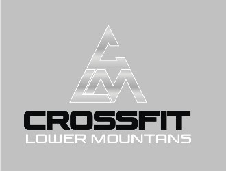 Crossfit lower mountains logo design by rizuki