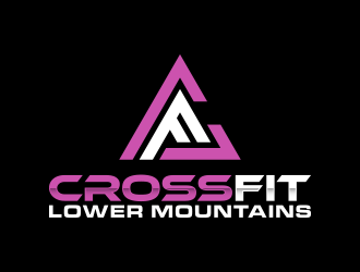 Crossfit lower mountains logo design by lexipej
