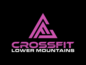 Crossfit lower mountains logo design by lexipej