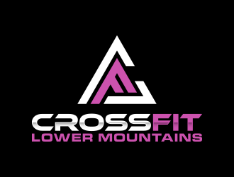 Crossfit lower mountains logo design by lexipej