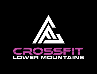 Crossfit lower mountains logo design by lexipej