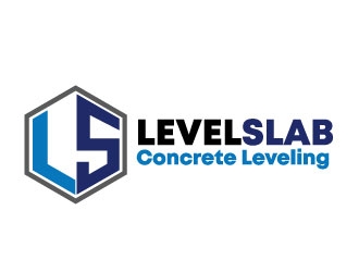 LevelSlab Concrete Leveling logo design by REDCROW