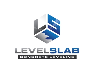 LevelSlab Concrete Leveling logo design by REDCROW