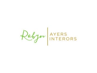 Robyn Ayers Interors logo design by bricton