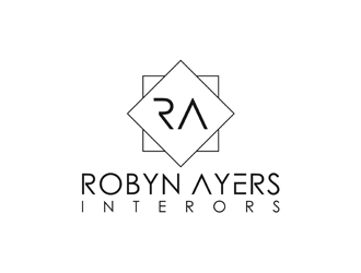Robyn Ayers Interors logo design by alby