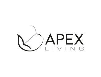 Apex Living  logo design by MUSANG