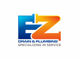 EZ Drain & Plumbing logo design by hidro