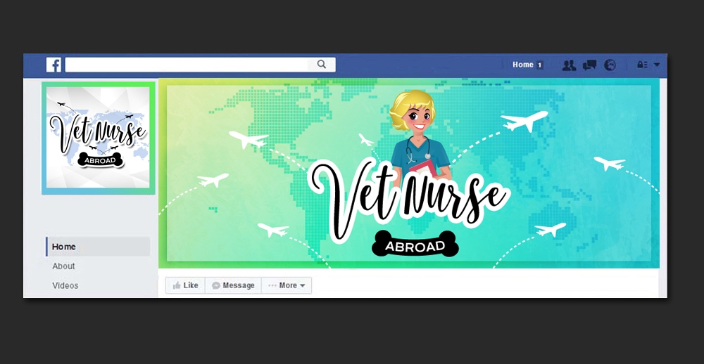 Vet Nurse Abroad logo design by DreamLogoDesign