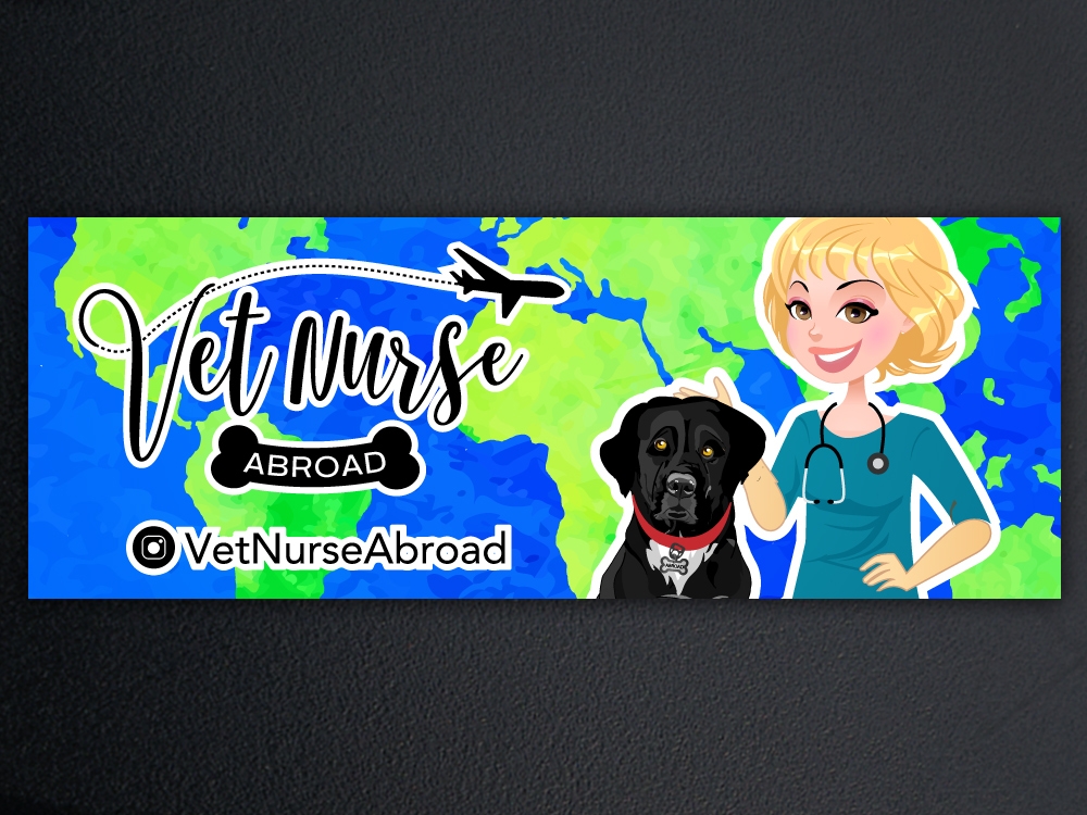 Vet Nurse Abroad logo design by KHAI