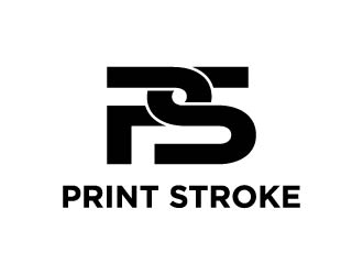 Print Stroke logo design by maserik