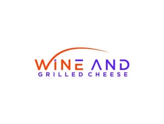 Wine and Grilled Cheese logo design by bricton