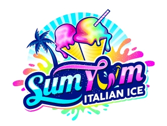 Sum Yum Italian Ice logo design by REDCROW