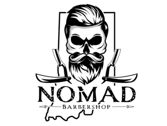 Nomad BarberShop logo design by gogo