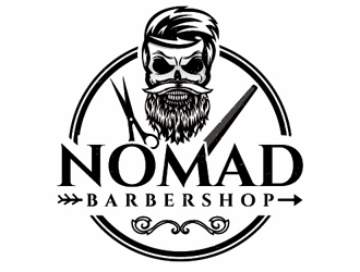 Nomad BarberShop logo design by gogo