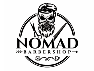 Nomad BarberShop logo design by gogo