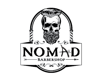 Nomad BarberShop logo design by SiliaD