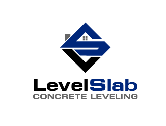 LevelSlab Concrete Leveling logo design by THOR_