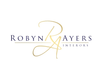 Robyn Ayers Interors logo design by REDCROW