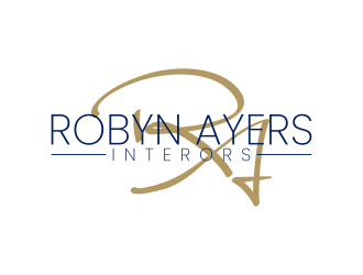 Robyn Ayers Interors logo design by pakNton