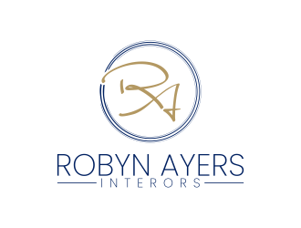 Robyn Ayers Interors logo design by pakNton