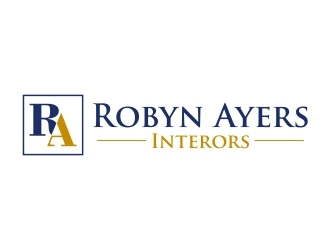 Robyn Ayers Interors logo design by dibyo