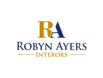 Robyn Ayers Interors logo design by dibyo