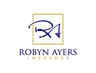 Robyn Ayers Interors logo design by maserik
