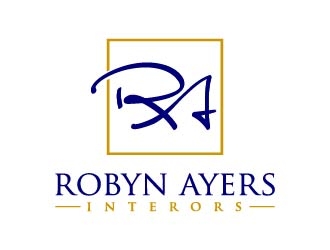 Robyn Ayers Interors logo design by maserik