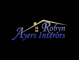 Robyn Ayers Interors logo design by bulatITA