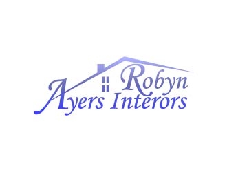 Robyn Ayers Interors logo design by bulatITA