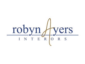 Robyn Ayers Interors logo design by logolady