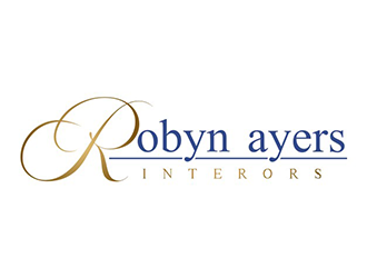 Robyn Ayers Interors logo design by logolady