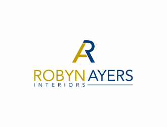 Robyn Ayers Interors logo design by ingepro