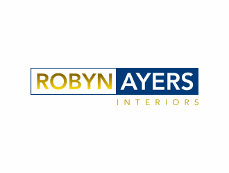 Robyn Ayers Interors logo design by ingepro